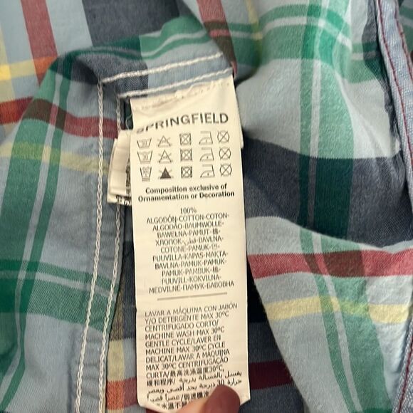 Men’s LS button up custom fit casual shirt - Picture 6 of 7